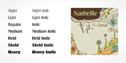 Nashville Serial Font Poster 2
