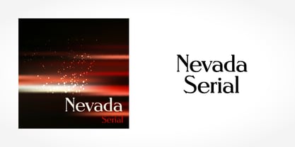 Nevada Serial Font Poster 1