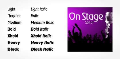 On Stage Serial Font Poster 2