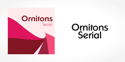 Ornitons Serial Font Poster 1