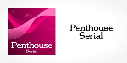 Penthouse Serial Font Poster 1