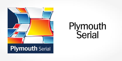 Plymouth Serial Font Poster 1