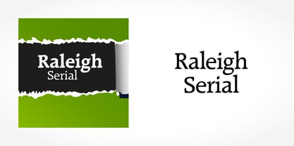 Raleigh Serial Font Poster 1