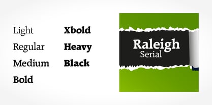Raleigh Serial Font Poster 2