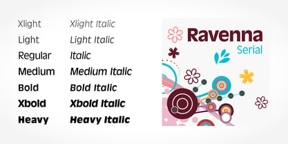 Ravenna Serial Font Poster 2