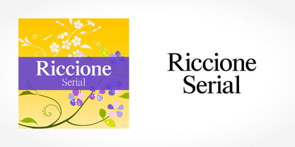 Riccione Serial Font Poster 1