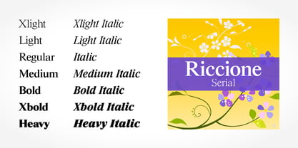 Riccione Serial Font Poster 2