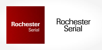 Rochester Serial Font Poster 1