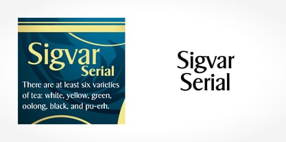 Sigvar Serial Font Poster 1
