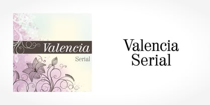 Valencia Serial Font Poster 1