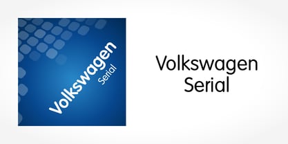 Volkswagen Serial Font Poster 1
