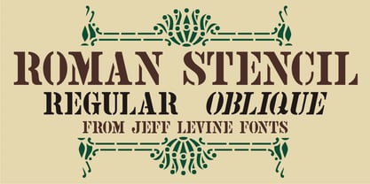Roman Stencil JNL Font Poster 1