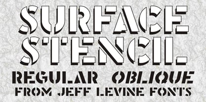 Surface Stencil JNL Font Poster 1
