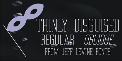 Thinly Disguised JNL Font Poster 1