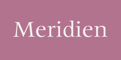 Meridien Font Poster 1