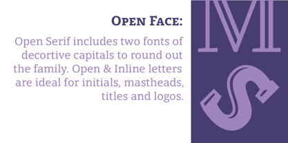 Open Serif Font Poster 4
