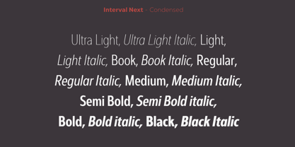 Interval Next Font Poster 16
