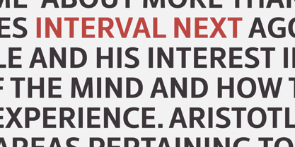 Interval Next Font Poster 4