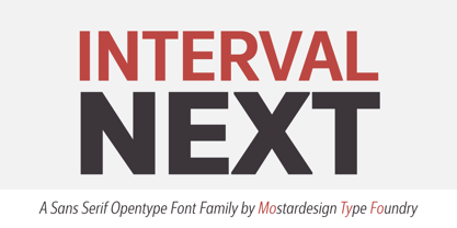 Interval Next Font Poster 1