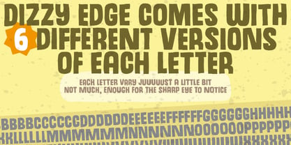Dizzy Edge Font Poster 5