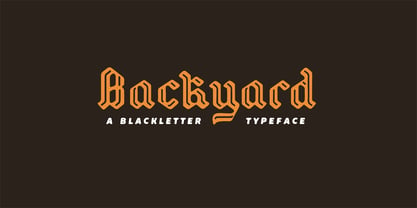 Backyard Font Poster 1
