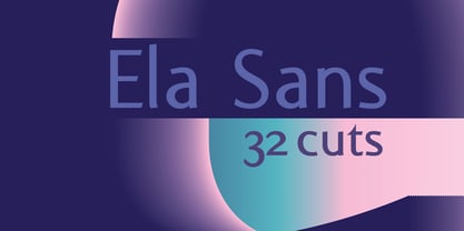 Ela Sans Police Poster 1