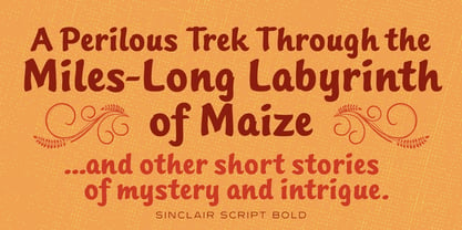 Sinclair Script Font Poster 1
