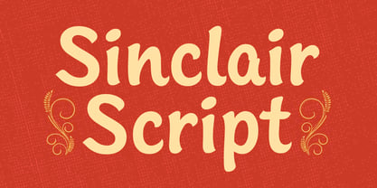Sinclair Script Font Poster 4