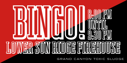 Grand Canyon Font Poster 1