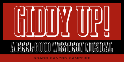 Grand Canyon Font Poster 2