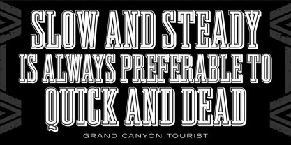 Grand Canyon Font Poster 3