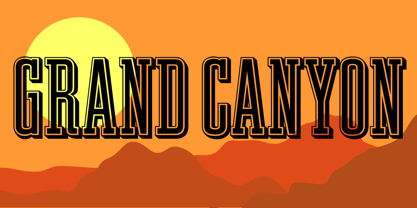 Grand Canyon Font Poster 9