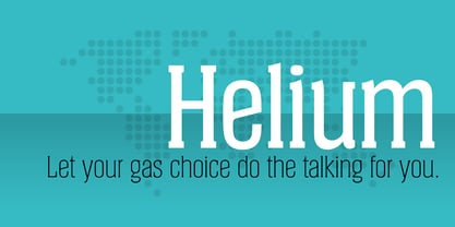 Helium Font Poster 5