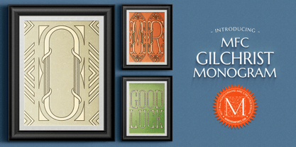 MFC Gilchrist Monogramme Police Poster 1