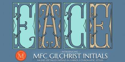 MFC Gilchrist Initials Fuente Póster 1