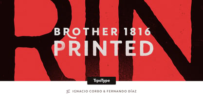 Brother 1816 Font Poster 2