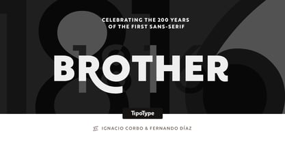 Brother 1816 Font Poster 1