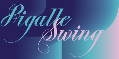Pigalle Swing Font Poster 1