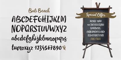 Bali Beach Font Poster 4