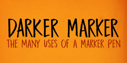 Darker Marker Font Poster 1