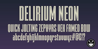 FTY DELIRIUM Font Poster 3