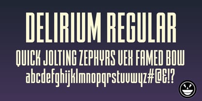FTY DELIRIUM Font Poster 2