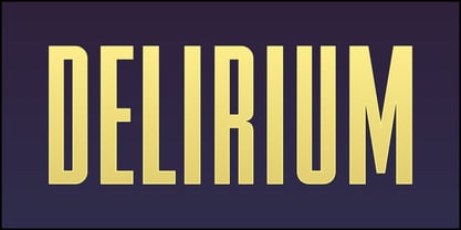 FTY DELIRIUM Font Poster 1