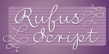Rufus Script Font Poster 1