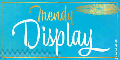 Trendy Font Poster 13