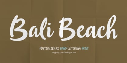 Bali Beach Font Poster 1