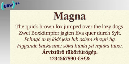 Magna Font Poster 1