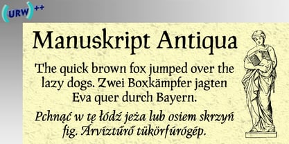 Manuskript Antiqua Police Poster 1