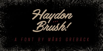 Haydon Brush Font Poster 1
