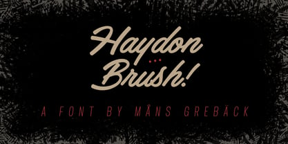 Haydon Brush Fuente Póster 1